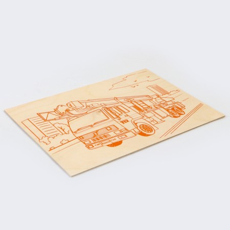 Basics for burning "Fire machine" 30x21 cm-2