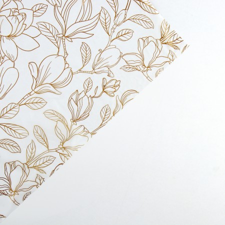 Flower film packaging moisture -resistant “flowers”, white, 0.6 x 10 m-2