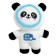 Soft toy "Panda in a spacesuit", on a key fabric, color mix