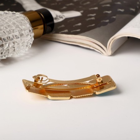 Hair hair clip "Irma" 8 cm, golden blue-1