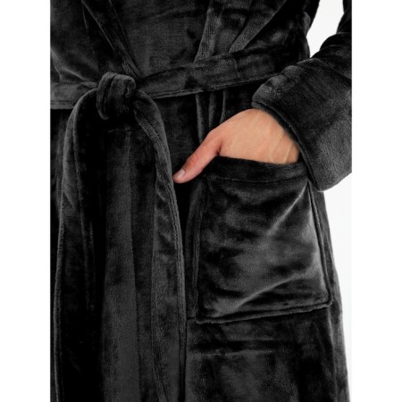 Male robe, size 54, black color-3