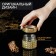Glass jar for spices "Gold", 100 ml, 5.7 × 5.5, gold color