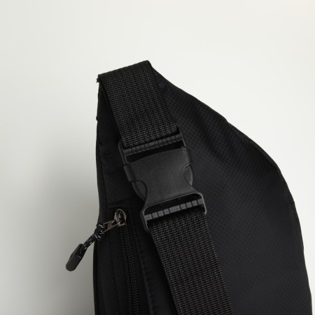 Lightning waist bag, 3 outer pockets, black color-4