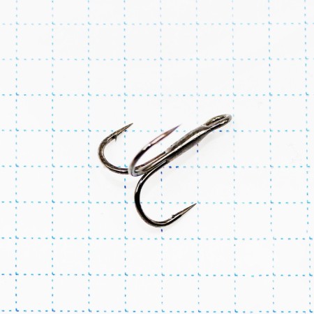 The hook KOI Round Treble, size 6 int, color BN, tee, 10 pcs.