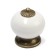Pen button Dome Ceramics 003, ceramic, white