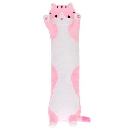 Soft toy "Cat Baton", pink color, 110 cm