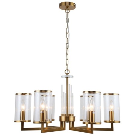 Suspended chandelier VASE 6X14 40W, size 65.5x65.5x50-85 cm, bronze color