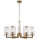 Suspended chandelier VASE 6X14 40W, size 65.5x65.5x50-85 cm, bronze color