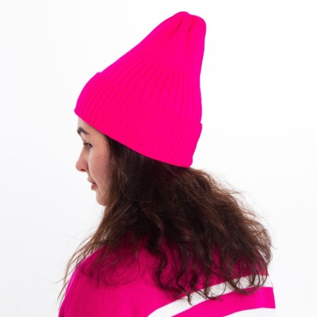 Female Winter hat, pink color, size 52-56-3