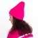 Female Winter hat, pink color, size 52-56