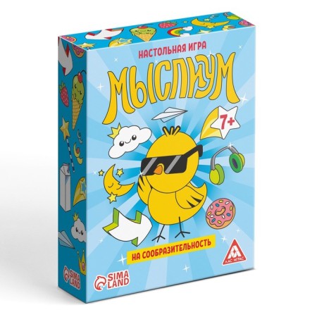 Board game to explain the words “Thought”, 70 cards, 7+-4
