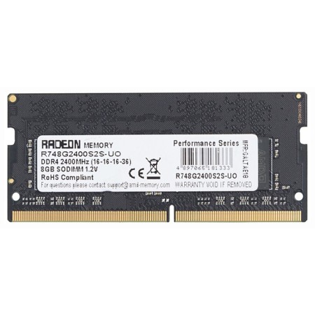 Memory DDR4 8GB 2400MHz AMD R748G2400S2S-UO Radeon R7 Performance Series OEM PC4-19200 CL16 106860-1