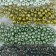 Round beads 6/0 "Forest shades" 6 colors x 10 g 20x8 cm
