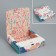 Bearbox Gift Bilateral folding, packaging, "Flowers", 20 x 18 x 5 cm