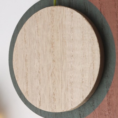 Hooks decorative wood "Abstraction. Half of the circle and circle" 1.5x19x23.5 cm-3