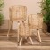 A set of wicker pots, 3 pcs, height 44x44x56 cm