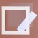Paspartt frame size 24 × 24, transparent sheet, adhesive tape, red color