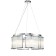 Suspended indigo lamp, 12003/6p Chrome. 6x40W, E14, 600x600x275/1475 mm