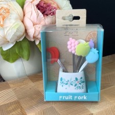 A set of Lenardi fruits, on a stand, size 10x6 cm, 6 pcs