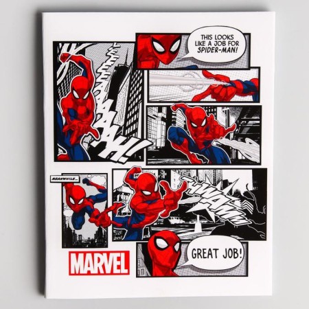Notebook of 48 sheets in a cage, cardboard cover, spider-man-3