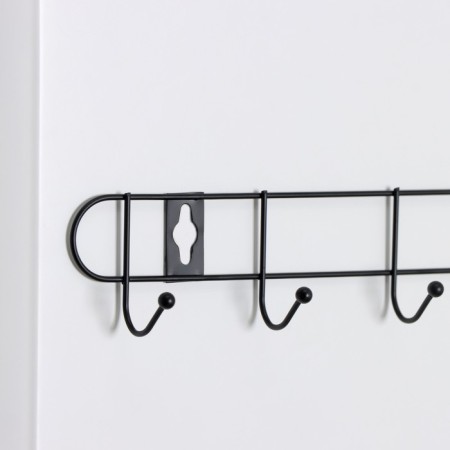 The hanger wall -mounted on 8 hooks "Light", 43 × 5 × 3 cm, black color-2