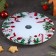 Glass stand for a cake rotating share "Christmas wreath", D = 24 cm