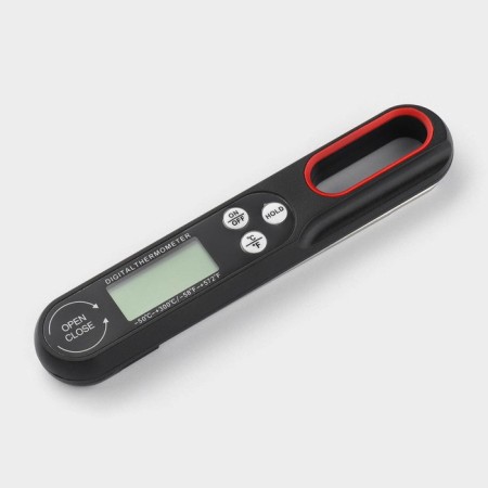 The thermometer for food is electronic, with a folding probe magistro, black color-2