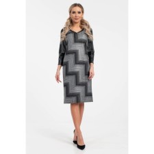 Female dress, size 46, black color, silver
