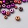 Glass beads 6/0 "metallic. Melange. Violet-coffee" 10 g