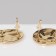 Earrings with pearls "Nephas", white color in gold