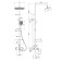 The Lemark Evitta LM0562C shower system, single -leaf, tropical shower, watering can