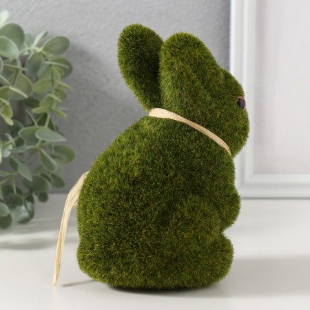 Souvenir PENSEPLAST "Green rabbit with a bow" 11.5x9x15 cm-2
