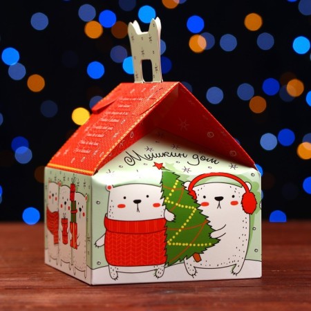 Gift box "Mishkin House", 13.3 x 11.6 x 12.6 cm-2