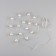 Garland “thread” 1.6 m with nozzles “Balls with a star”, IP20, silver thread, 15 LED, glow warm white, AAH2