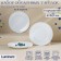 A set of dining plates Luminarc Trianon, D = 25 cm, glass -ceramic, 6 pcs, white color