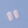 Classic French overhead nails, 24 pcs, with adhesive plates, soft square shape, pale pink/white color