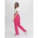 Women's sports insulated trousers, size 42, pink color