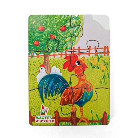 Puzzle "Morning in the village"-1