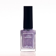Lilac polish with sparkles, holographic, tone 709, 6 ml