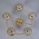 Sicily chandelier 5x60W E27 Gold 55x55x25.5cm