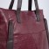 Zipper bag with zipper, burgundy color