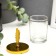 Glass of Glass for 1 candle "Peep" gold 11x5.5x5.5 cm