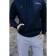 Male jumper, size 46, dark blue color