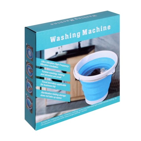 LWM-02 portable mini-stying machine with a bucket of 5 l, folding, blue-10