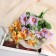 Bouquet "Sunflower mini with greens" 5x26 cm, mix