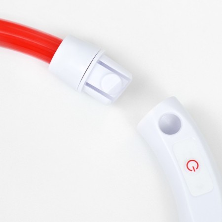 Collar - highlight ring, charging from USB, up to 70 cm, 3 glow modes, red-7
