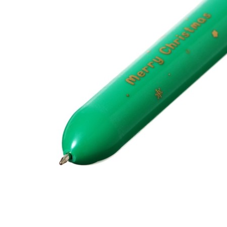 Automatic ballpoint handle 10 color, rod 0.7 mm, "New Year", mix-2