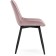 Stew Metall/velor, black/pink 50x56x82 cm stool