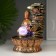 Table Polystone Foundation 220V "Buddha at a cliff with bowls" 30x21x21 cm