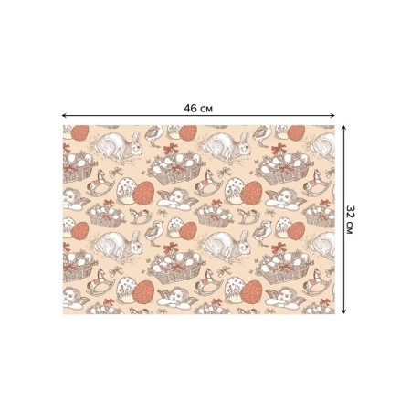 A set of napkins for setting the table “In anticipation of Easter”, rectangular, size 32x46 cm, 4 pcs-2